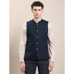 turtle Self Design Men Waistcoat-picture-11