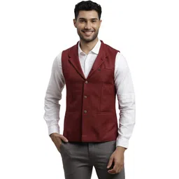turtle Solid Men Waistcoat-picture-20