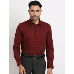 Turtle Summer Classic Slim Fit Spread Collar Formal Shirt-picture-25