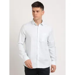 Turtle White Cotton Slim Fit Printed Shirt-picture-41