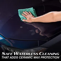 Turtle Wax Hybrid Solutions Ceramic 3-in-1 Detailer, Waterless Car Detailing Spray, 500ml, Pack of 1, Fruity Scent, Acts as a Car Wash, Ceramic Coating, Car Polish & Wax, Leaving a Long Lasting Shine image 4