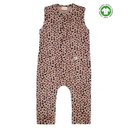 Turtledove London Knit Sleeveless Dungaree Leopard Print - Beige Black-picture-10