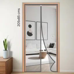 turtlegrip 120 GSM Fiberglass Magnetic Door Fibre Washable Adults Mosquito Net-picture-4
