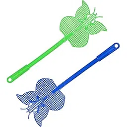Turtuls Group Plastic Butterfly Shape Fly Swatter Indoor Outdoor Use Pack-2-picture-13