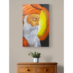 Tushaco Handicrafts Orange Canvas Religious Wall Paintings-picture-10
