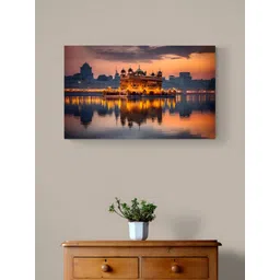 Tushaco Handicrafts Orange Canvas Religious Wall Paintings-picture-20