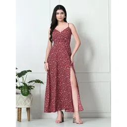 Tushita Floral Print Crepe Maxi Dress-picture-11