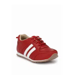 Tuskey Kids Red Leather Sneakers image 1