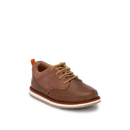 Tuskey Kids Tan Leather Sneakers-picture-16