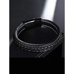 Tustrion Unisex Leather Wraparound Bracelet-picture-31