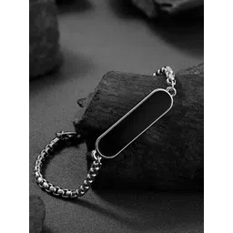 Tustrion Unisex Silver-Plated Rectangle Wraparound Bracelet-picture-15