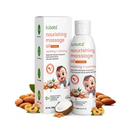 Tutots Baby Care Nourishing Baby Massage Oil 200 ml - Almond Oil Coconut Oil & Peach Kernel Oils - Vitamin E Enriched - Ideal Baby Oil - Gentle Hydration & Care - Softens & Protects Skin-image-12