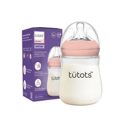 Tutots Infants Peach-Coloured Printed BPA-Free Anti-Colic Feeding Bottles 250ml-picture-15