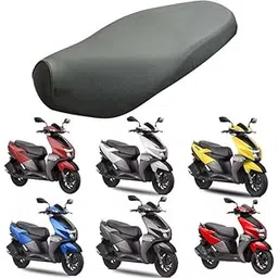 TVS Bike Seat Cover NTORQ for Sweat Free Comfortable Riding |Absorbs Micro-Shocks and Road Jerks | Heat Protection | Nylon | Black-picture-14