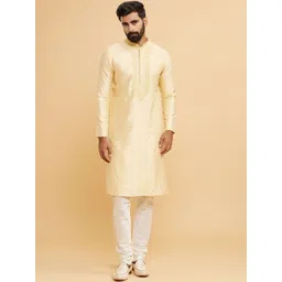 Twamev Men Embroidered Regular Thread Work Kurta Set-picture-19