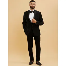 Twamev Men Tailored-Fit Single-Breasted Four-Piece Suit-picture-40