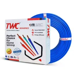 TWC Advance 2.5 Sq.mm 1 Core Flame Retardant Flexible Cable Blue (90 m)-picture-35