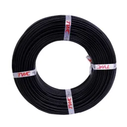 TWC Lite 0.75 Sqmm Black PVC Insulated Copper Conductor FR Industrial Cable, Length: 45 m-picture-15