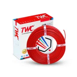 TWC Lite 0.75 Sqmm Red FR PVC Insulated Solid Stranded Flexible Copper Wire, Length: 90m, TWCL01-picture-13
