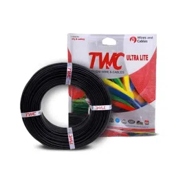 TWC Ultra Lite 0.75 Sqmm Black FR PVC Insulated High Voltage Industrial Cable, Length: 90 m-picture-19