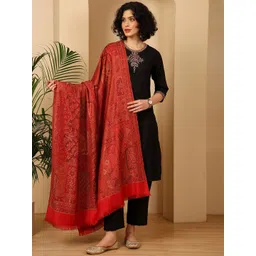 Tweedle Ethnic Motifs Woven Design Shawl-picture-38