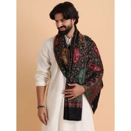 Tweedle Men Embroidered Stole-picture-21