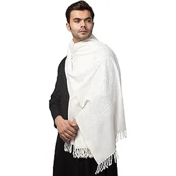 tweedle Men's Tone to Tone Matka Pattern Stole/Scarf/Muffler with Stone Work for Winters Small Size-picture-11
