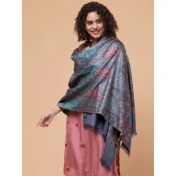 Tweedle Paisley Woven-Design Shawl-picture-36