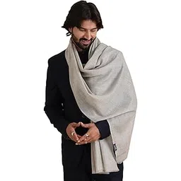 tweedle Plain Fine Wool Stole/Muffler for Men-picture-45