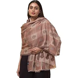 tweedle Pure Wool Women’s Shawl, Soft Pashmina Feel Shawl for Ladies, Woven Palla Design Winters Stole/Wrap (Size 40 x 80 Inches)-picture-20