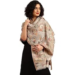 tweedle Women’s Zari Weave, Darbar Design, Soft Bamboo scarf, Silk Modal Stole for Ladies, Size – 28 x 80 Inches-picture-24