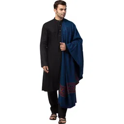 Tweedle Wool Striped Men Shawl-picture-22