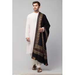 Tweedle Wool Woven Men Shawl-picture-26