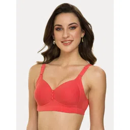 Tweens Coral Pink Solid Non-Wired Lightly Padded T-shirt Bra TLW-320-CRL-picture-36