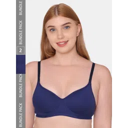 Tweens Pack Of 2 Lightly Padded Cotton Super Support Full Coverage Bra-picture-25