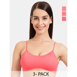Tweens Pack Of 3 Full Coverage All Day Comfort Cotton Camisole Bra-picture-18