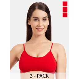 Tweens Pack Of 3 Full Coverage Lightly Padded Cotton Bralette Bra With All Day Comfort-picture-28