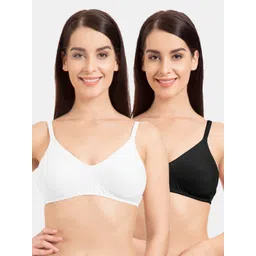 Tweens Solid Pack of 2 Non-Wired Non-Padded T-Shirt Bras TW-9285-WH-2PC-BLK-30B-picture-36