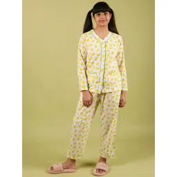 TWEENY MINI Girls Graphic Printed V-Neck Pure Cotton Shirt & Pyjama-picture-19