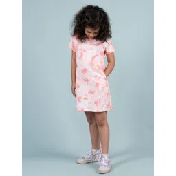 TWEENY MINI Girls Tie and Dye Pure Cotton T-shirt Dress-picture-16