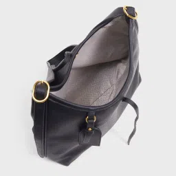 Twenty Dresses by Nykaa Fashion Black Solid Shoulder Bag image 5