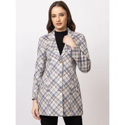 TWENTY ME Checked Acrylic Single-Breasted Acrylic Cardigan Overcoat-picture-12