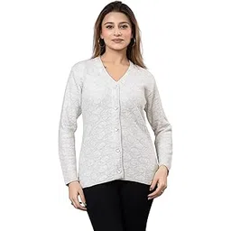 twenty me Winter Wear Acrylic Wool V Neck Full Sleeve Button Self Design/Solid Cardigans (2004)-picture-16