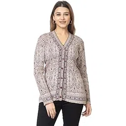 twenty me Winter Wear Casual Wear Soft & Warm Self Design Full Sleeve Acrylic Blend Women Cardigan Sweater (2914)-picture-29