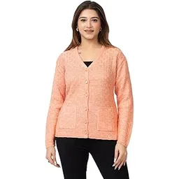 twenty me Winter Wear/Casual Wear/Outdoor Wear/Acrylic Blend/V Neck/Embroidered/Full Sleeve Women's Cardigans (2394)-picture-19