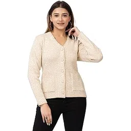 twenty me Winter Wear/Casual Wear/Outdoor Wear/Acrylic Blend/V Neck/Embroidered/Full Sleeve Women's Cardigans (2870)-picture-18