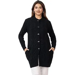 twenty me Winter Wear/Casual Wear/Outdoor Wear/Acrylic Blend/V Neck/Embroidered/Full Sleeve Women's Cardigans (4689)-picture-19