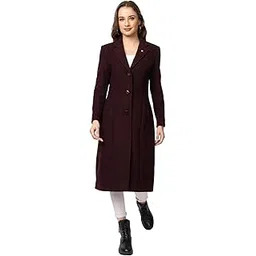twenty me Winter Wear/Casual Wear/Outdoor Wear/Wool Blend/Collared/Solid/Full Sleeve Women's Coat (4164)-picture-30