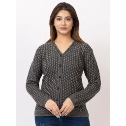 TWENTY ME Women Woollen Cardigan with Embroidered Detail-picture-33