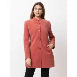 twenty me Wool Blend Solid Coat For Women-picture-11